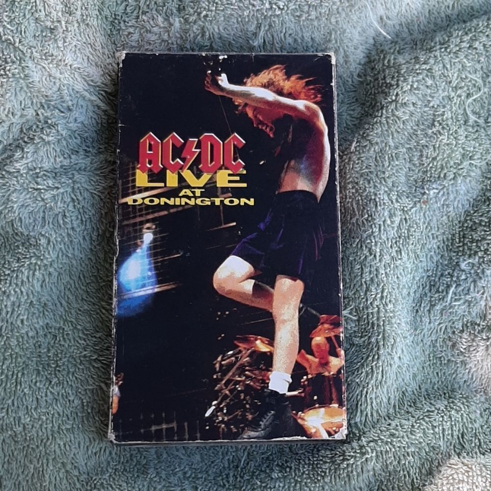 AC DC "Live at Donington" VHS tape